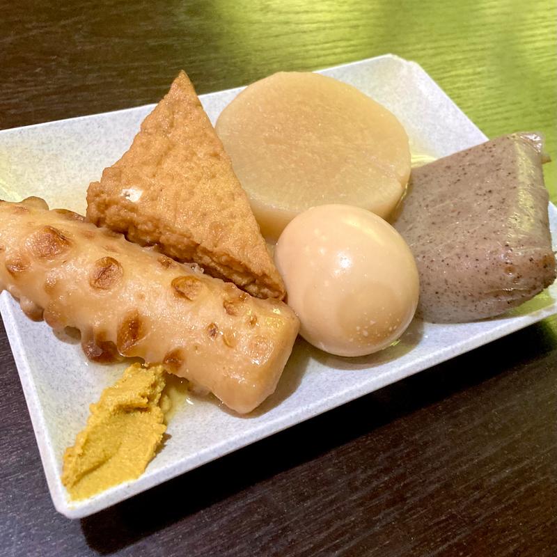 おでん 5ケ(河鹿荘別館ほととぎす)