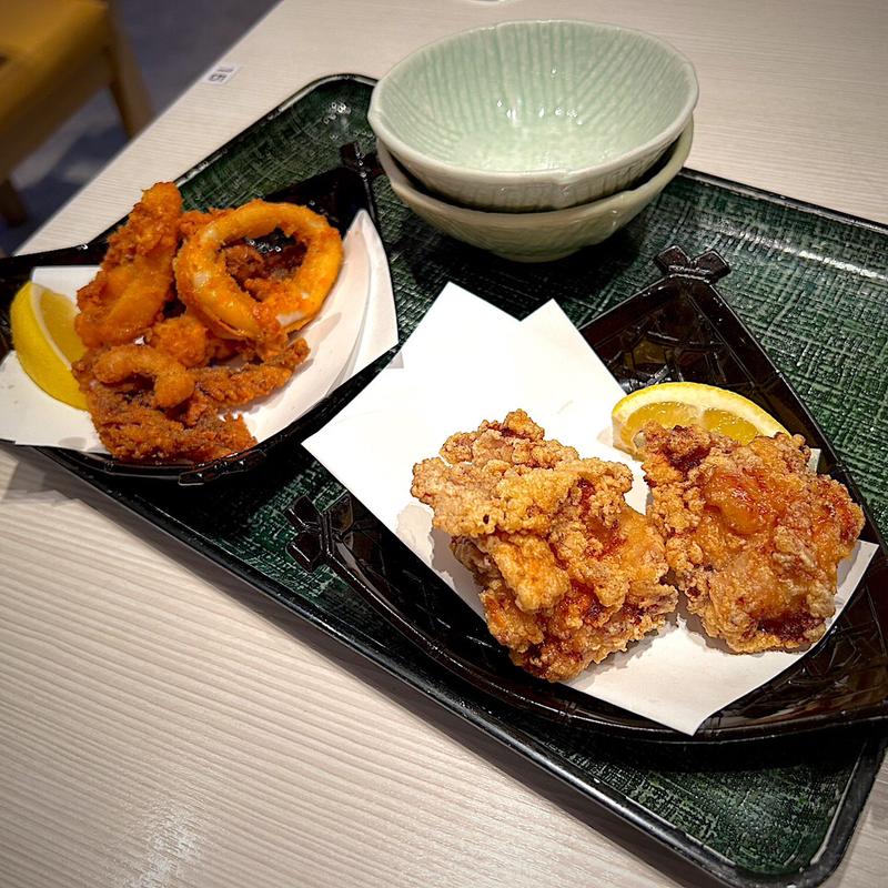 手仕込み唐揚げ＆いか唐揚げ(らら亭 定禅寺通店)