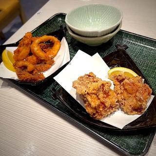 手仕込み唐揚げ＆いか唐揚げ(らら亭 定禅寺通店)