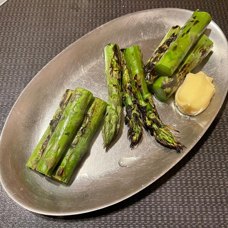 極太アスパラ焼き(泥亀 （ドロガメ）)