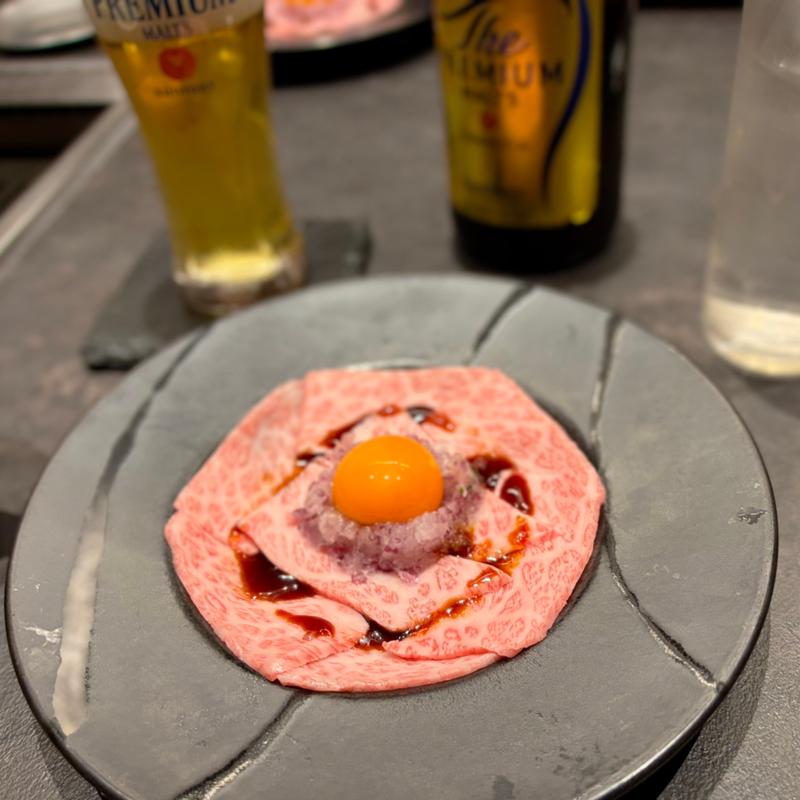 ユッケ（コース6品中の一品）(焼肉いのうえ 銀座店)