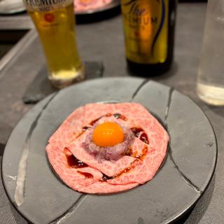 ユッケ（コース6品中の一品）(焼肉いのうえ 銀座店)