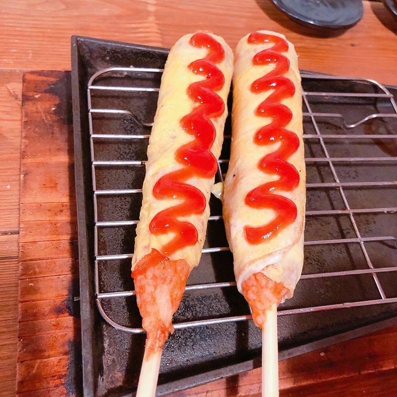 串焼きオムライス(串焼市場・江戸善 本店)