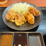 にんにくからあげ合盛り定食(からやま 大東赤井店)