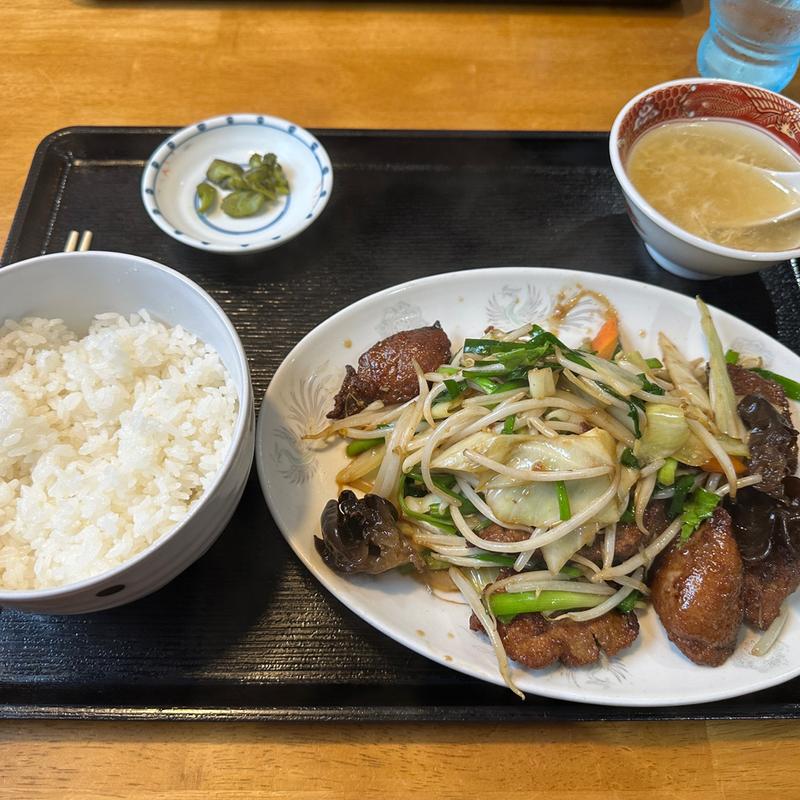 レバニラ炒め定食(桃源 )