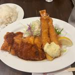 コンビセット(エビフライとチキンカツ)