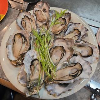 蒸し牡蠣