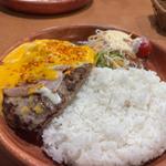 ガーリックベーコンメルティチーズバーグディッシュ(びっくりドンキー 西尾店)