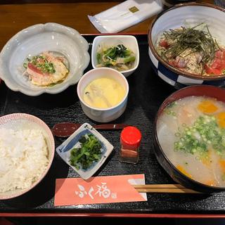 野菜たっぷりだご汁膳(ふく福)