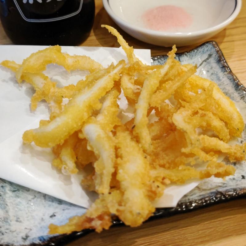 白魚の天ぷら(鉄板ホルモン 五の五 ぴおシティ桜木町店)