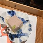 前菜 桜豆腐(ことひら温泉 御宿 敷島館)