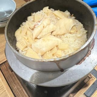桜鯛と竹の子釜飯