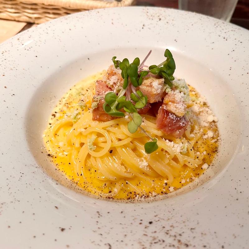 わさびカルボナーラ(カルボナーラ専門店 HASEGAWA)