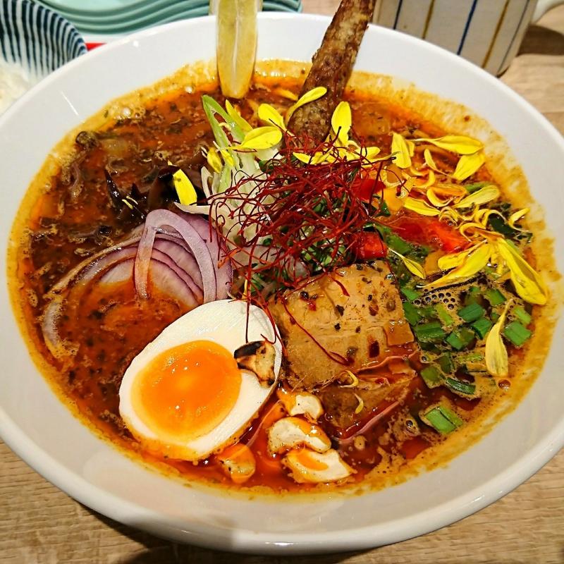(スパイスラーメン 点と線.)