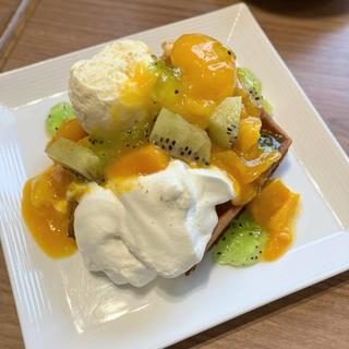 フルーツワッフル
