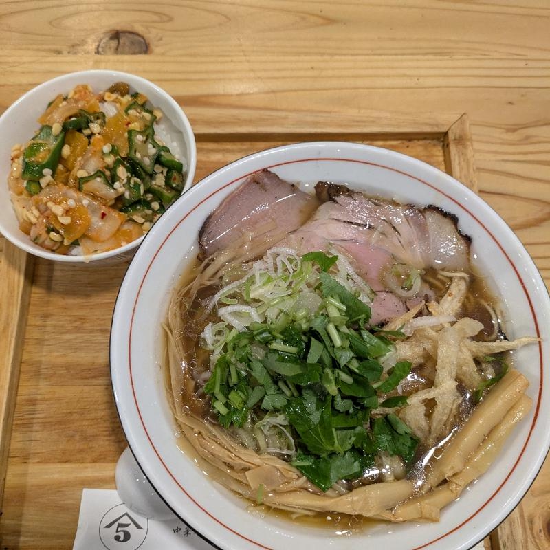 鶏ごぼう中華【5月限定ラーメン】(中華そば 肴 yamago(ヤマゴ))
