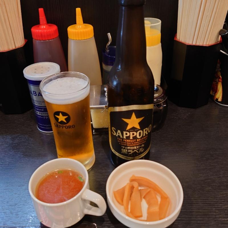 瓶ビール(油そば春日亭 柏店)