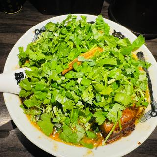 パクチーカラシビ味噌らー麺(カラシビ味噌らー麺 鬼金棒 （キカンボウ）)