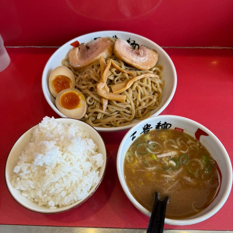 特製濃厚魚介つけ麺　大盛　ライス(三豊麺 斬 浅草ROX前店)