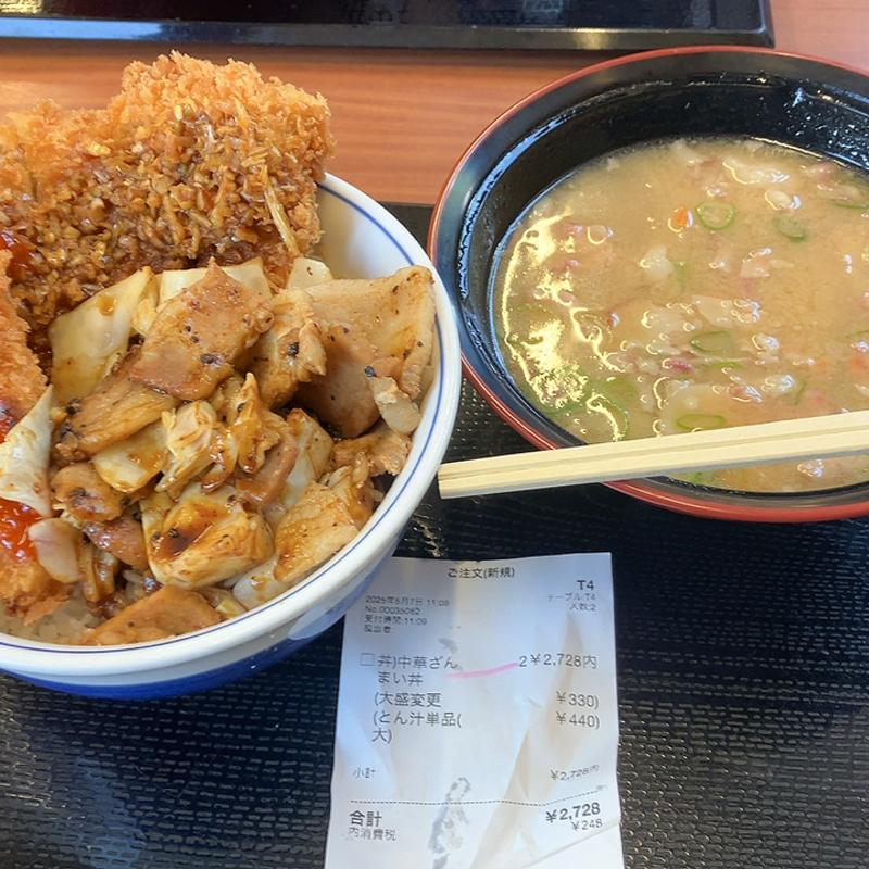 中華ざんまい丼(かつや 甲府昭和インター店 )