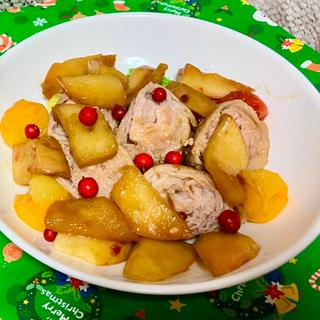 豚肉のりんご煮