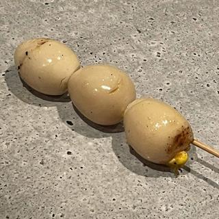 半熟とろ〜りうずらのたまご(やきとり 稲田)