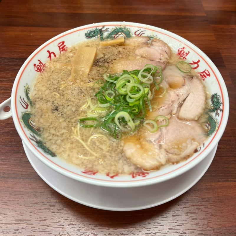 特製醤油ラーメン(京都北白川ラーメン魁力屋 北与野店)