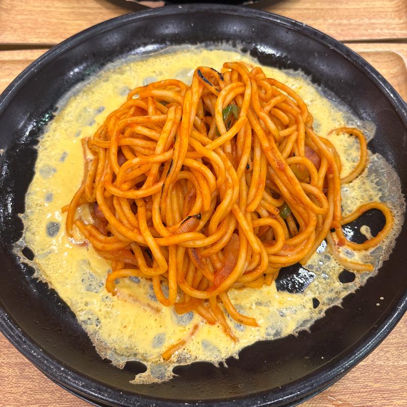 鉄板ナポリタン 小(スパゲッティーのパンチョ 島忠ホームズ川崎大師店)