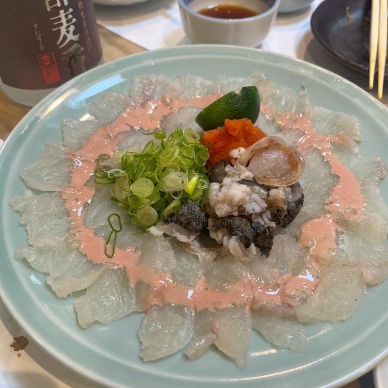 オコゼ薄造り(りき六)