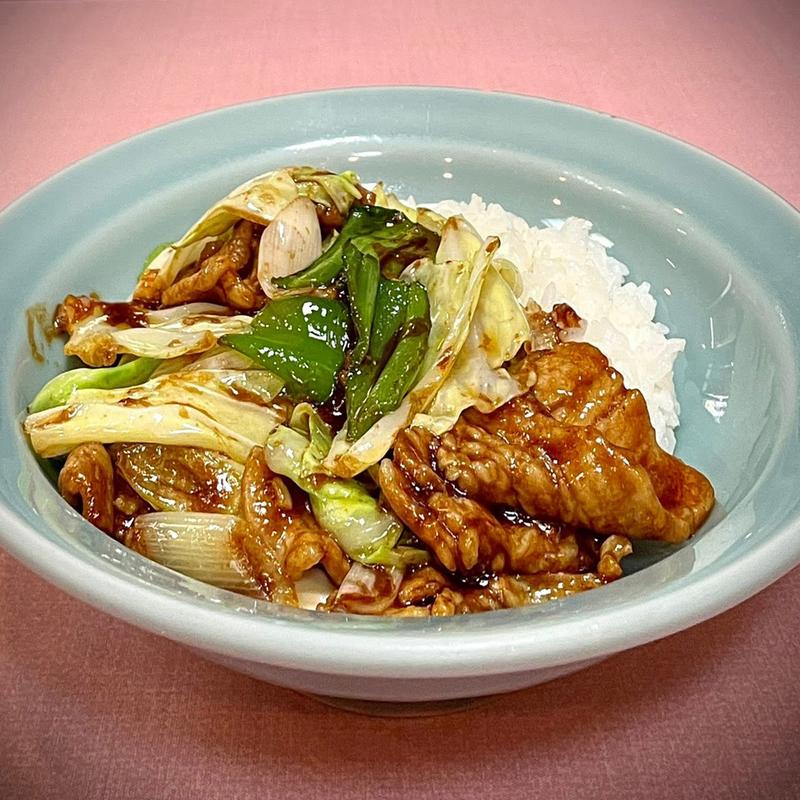 肉キャベツ丼セット(中華いちむら)