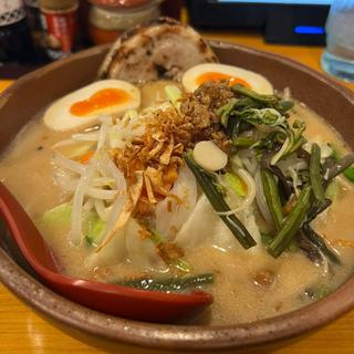 信州野菜味噌ラーメン 味玉 炙りチャーシュー(麺場 田所商店 相模原店)