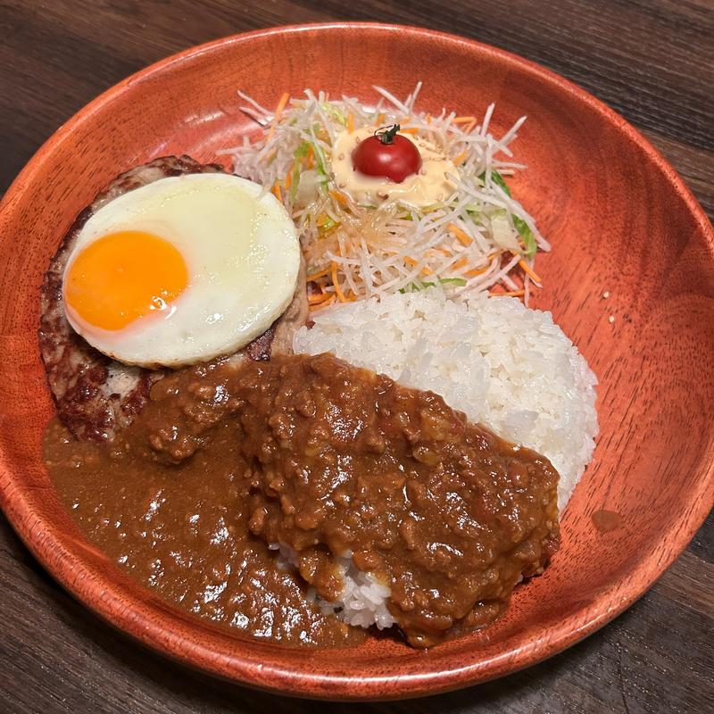 エッグカリーバーグディッシュ(びっくりドンキー 大東店)