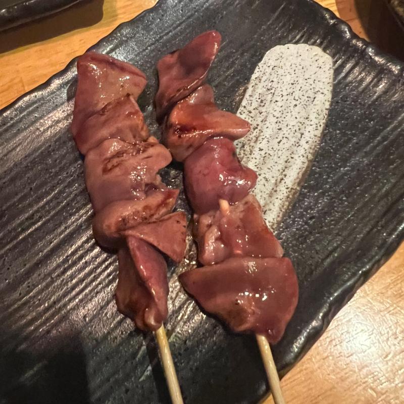 肝串(やきとりやさんあっ鶏)
