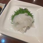スルメイカの刺身