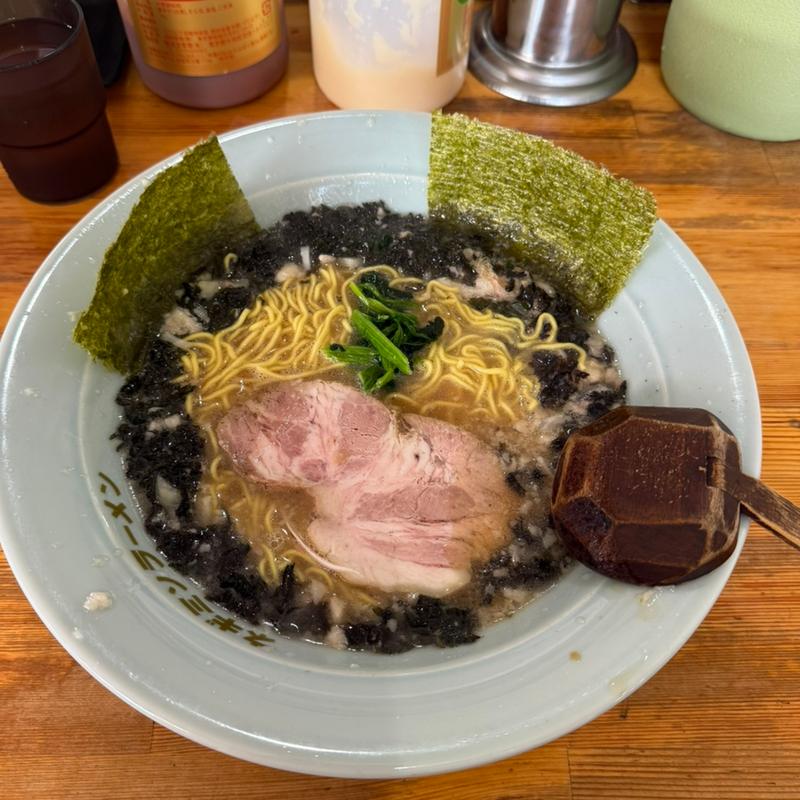 黒バラ海苔ラーメン(ラーメンショップ椿 上彦川戸店)