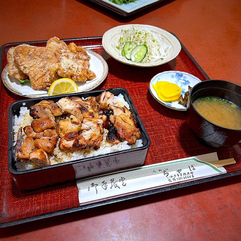 きじ重＋竜田揚(鳥料理 ちゃぼ )