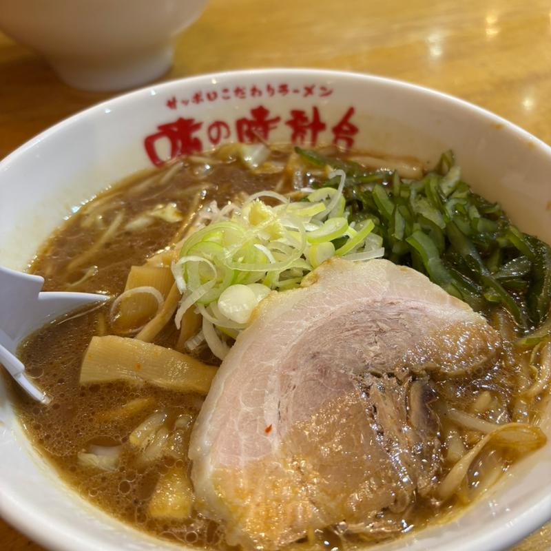 醤油ラーメン(味の時計台 駅前通り総本店)