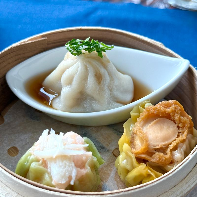 点心の三種盛り合わせ(チャイナブルー)