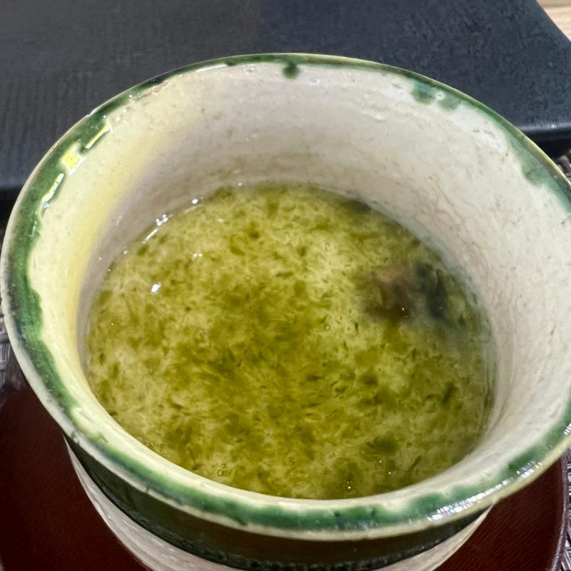 あおさと穴子の茶碗蒸し(鮓 くおん)