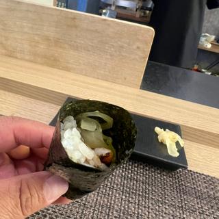 穴子としんこの手巻き