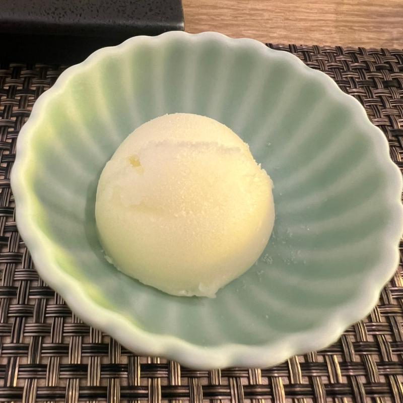 ゆずのシャーベット(鮓 くおん)