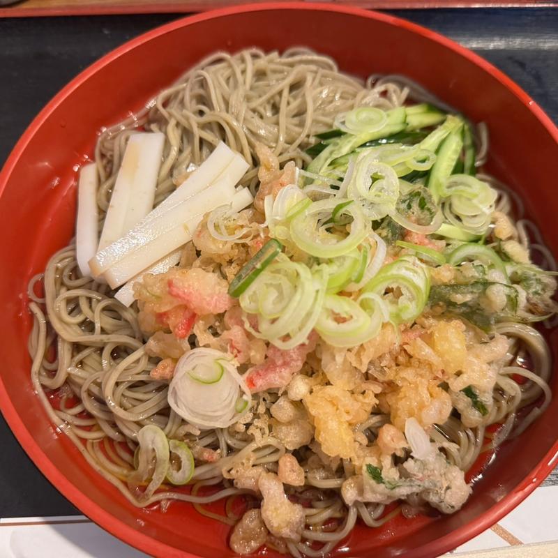 冷やしたぬきそば：大(更科大黒 )