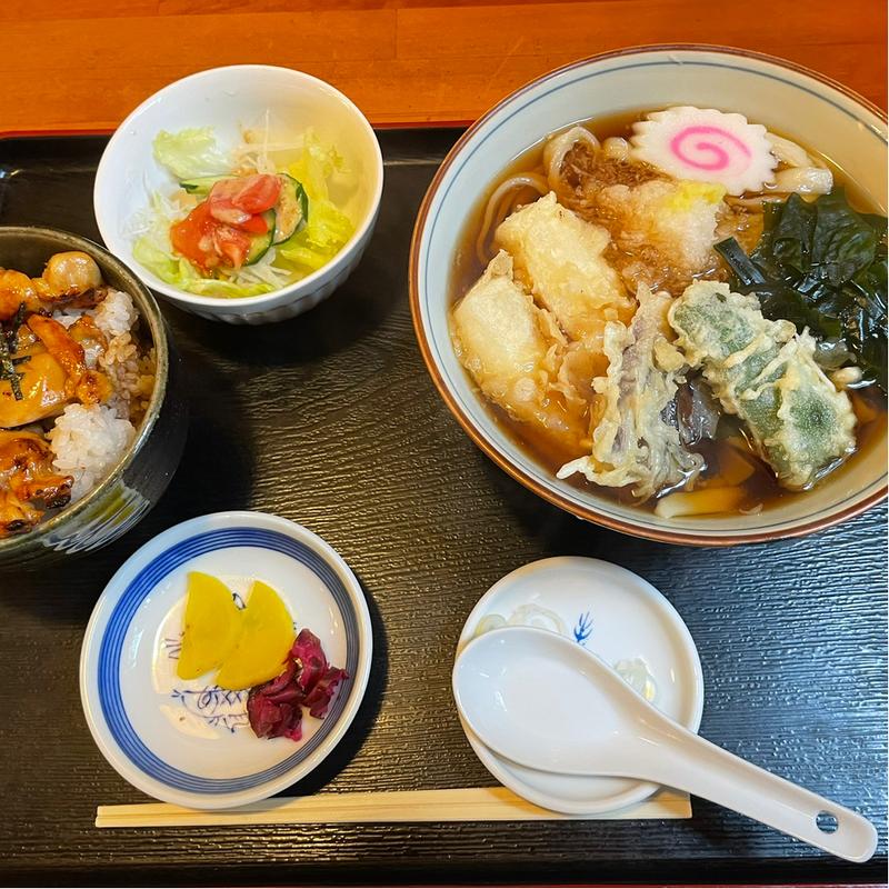 揚げ餅おろしうどん(長木屋)