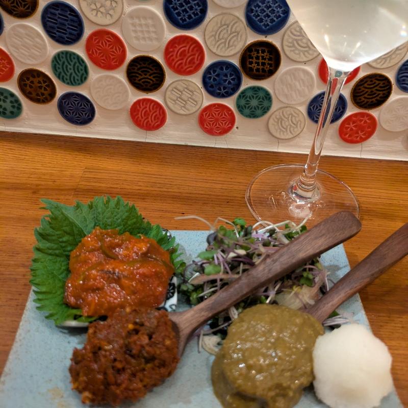 日本酒専用 酒肴三種盛り合わせ(薬味×日本酒バル 鮮’z)