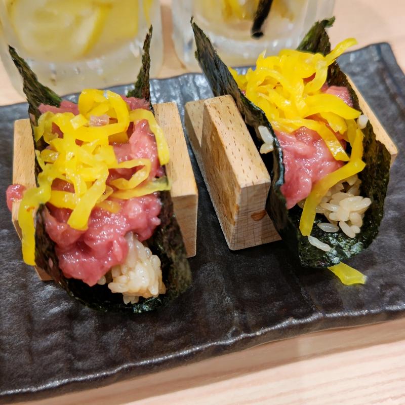 とろたく(貝・海苔巻き 野毛しらはら)