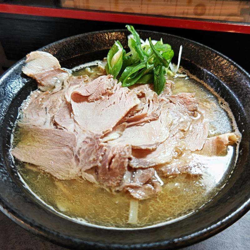 カニ×鯛×平打ち麺×肉増し(甲殻類ラーメン専門店 旧カニトン)
