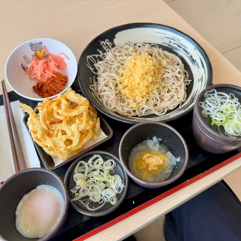 朝そば(鬼おろし)＋温玉(ゆで太郎･もつ次郎 羽生店)