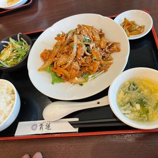 豚の生姜焼き定食(青蓮 新川崎三井ビルディング店)