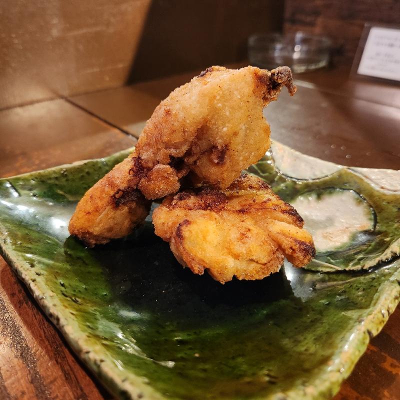 鶏モモ炊いたやつの唐揚げ(季節のお料理 はなゆ)