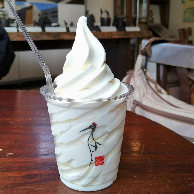 甘酒ソフトクリーム(千歳鶴 酒ミュージアム)